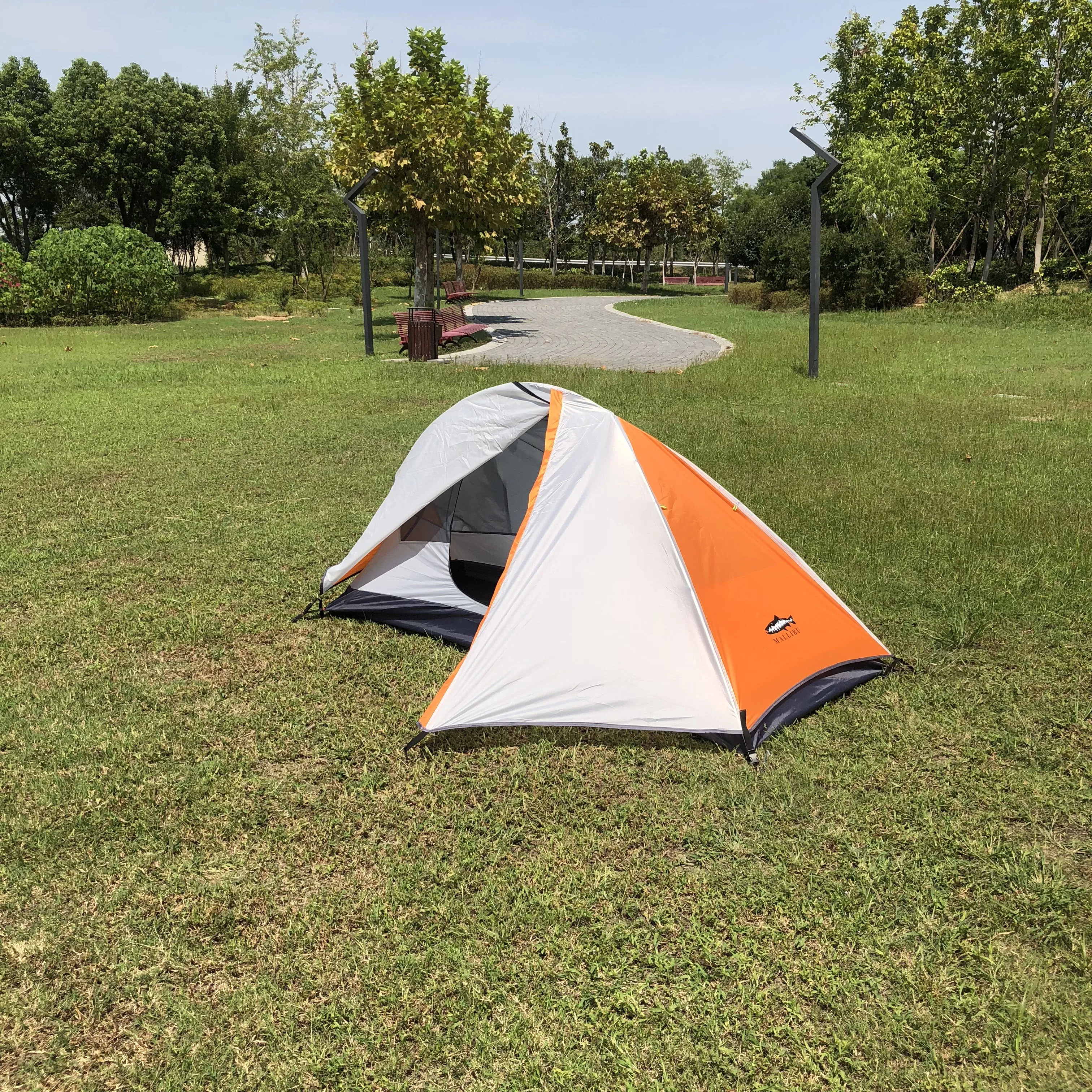 Nemo 1 Person Premium Backpacking Teltet er udstyret med 4 Aluminium Pinde,Reflekterende Reb og Bære Taske, CZX-238 Ultra-Light Camping telt