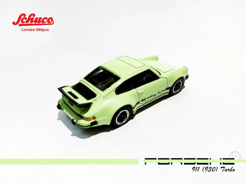 Schuco 1:64 911 930 Turbo grøn Diecast Model Bil