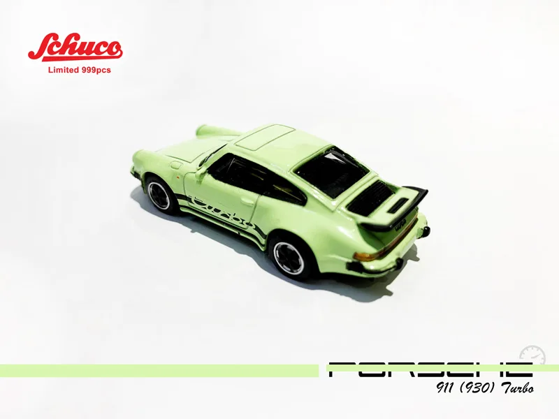 Schuco 1:64 911 930 Turbo grøn Diecast Model Bil