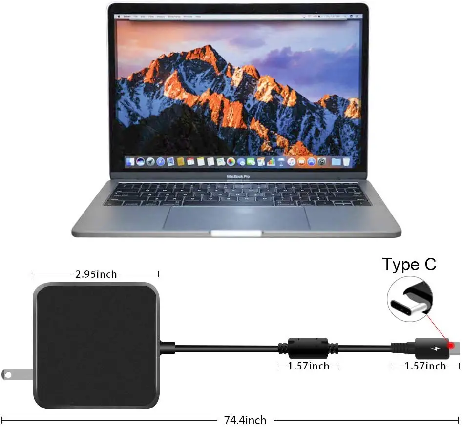 45w 65 W 90 W USB Type C Power Adapter Oplader til Apple MacBook/Pro oplader , Lenovo, ASUS, Acer, Dell, Xiaomi Luft, Huawei