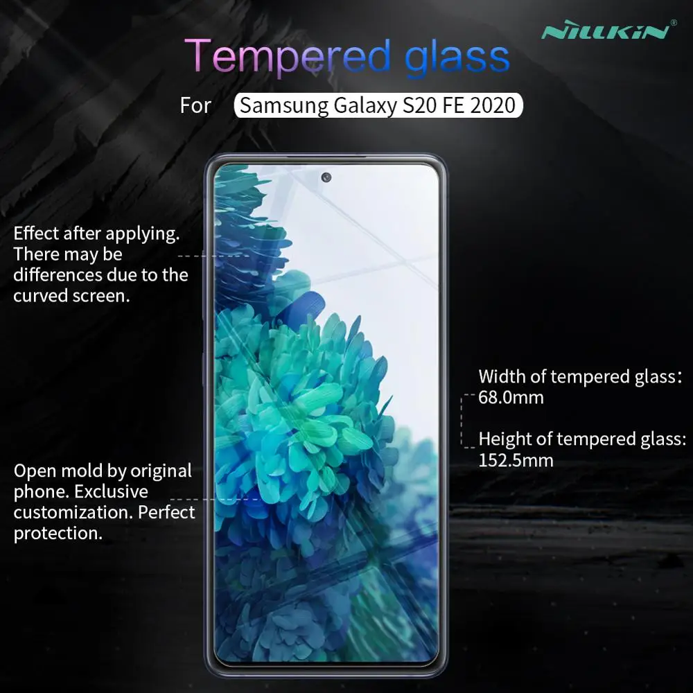 For Samsung Galaxy S20 FE 2020 Hærdet Glas Nillkin Skærm Protektor 9H+ Pro Fantastiske Klart Glas Film for s20 fe Glas