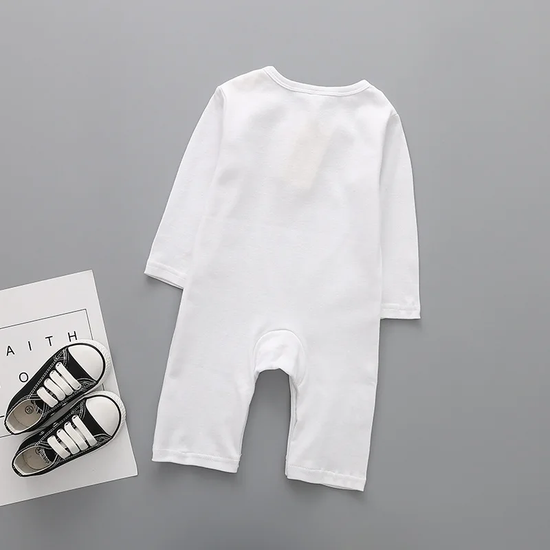 2018 Fashion Baby Sparkedragt Nyfødte rompers Baby Dreng Pige herre Sparkedragt med Lange Ærmer Spædbarn Jumpsuits Blød Bomuld Baby Tøj
