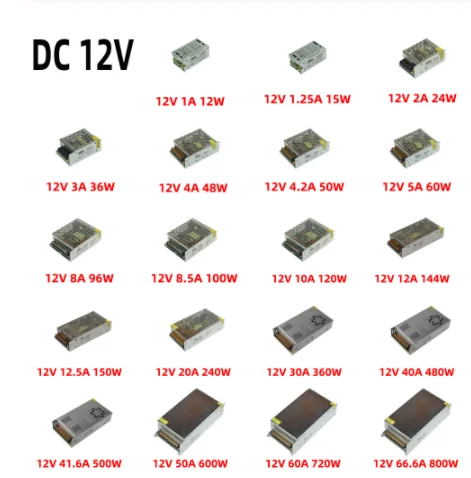 Skift Strømforsyning Lys, Transformer AC 110V Til 220V DC 5V-12V 24V, 36V 48V strømforsyningen Adapter Til Led Strip CCTV