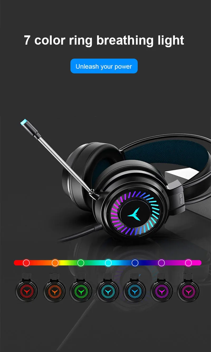Til PC Gamer Bærbar PS4 Gaming Headsets Store Hovedtelefoner Med Lys Mic Stereo Hovedtelefoner Dyb Bas Farverige Lys
