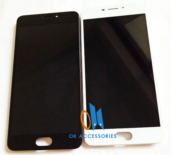 5.5 Tommer For Meizu M5 Bemærk M621H M621Q M621M LCD Display+Touch Skærm Med Ramme Sort Hvid Farve Med Kits