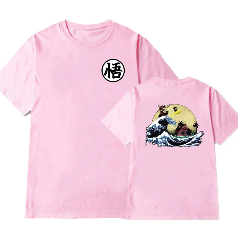 Mode Afslappet T-Shirt Goku Søn Og Skildpadde fe T-shirt kortærmet Bomulds-tshirt Mænd Kvinder S-2XL camisetas hombre