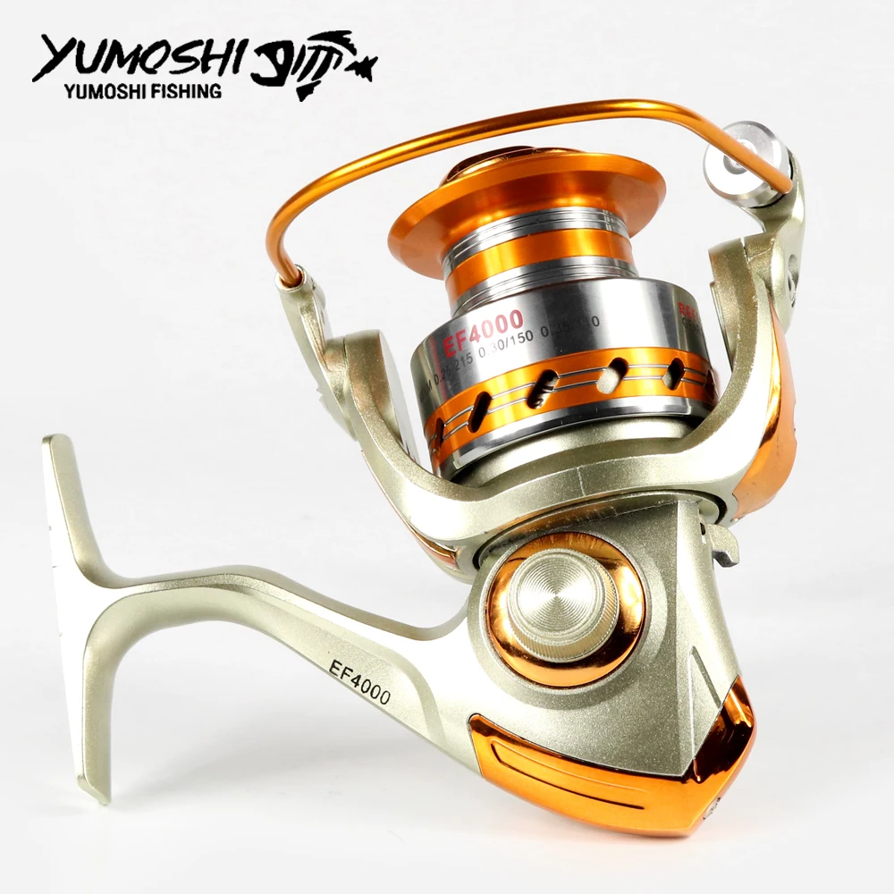 Yumoshi EFSJ1000-7000 12BB 5.2:1 Metal Spinning-Fiskeri Hjuls Flue Hjul havfiskeri Spinning Hjul, Fersk/Saltet Vand Karpe Fiskeri