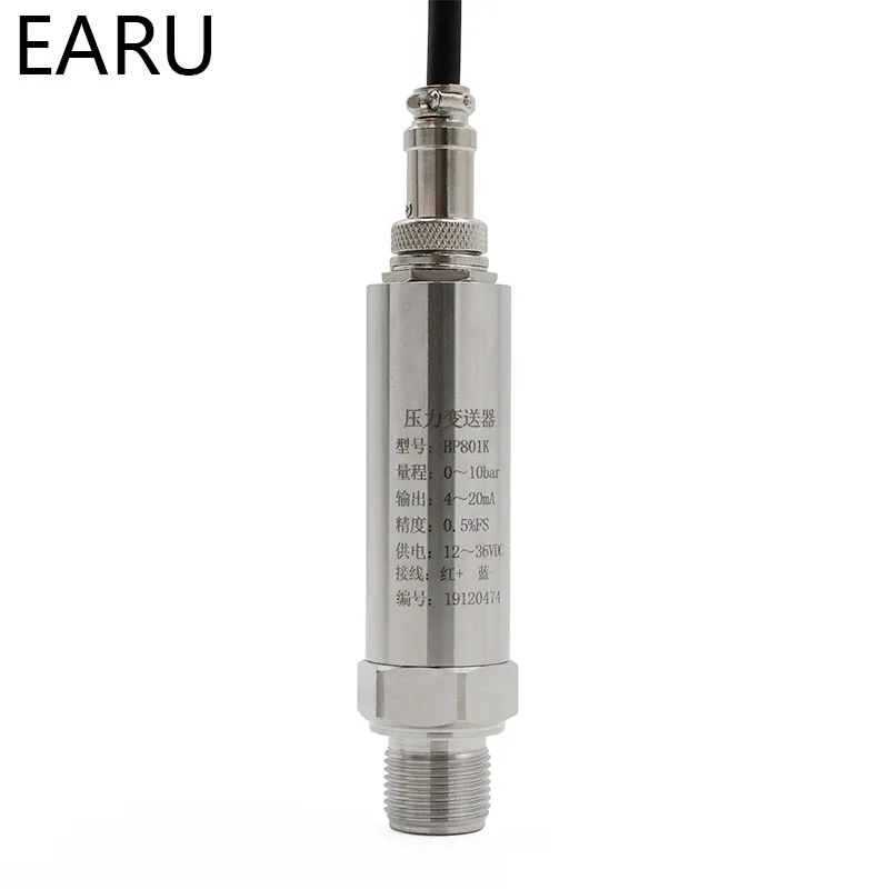 0-10V Udgang Luftfart Plug -1~0~10bar/16bar/6bar/25bar 10-30VDC G1/4 0.5% tryktransmitter Transducer-Sensor med Høj Præcision