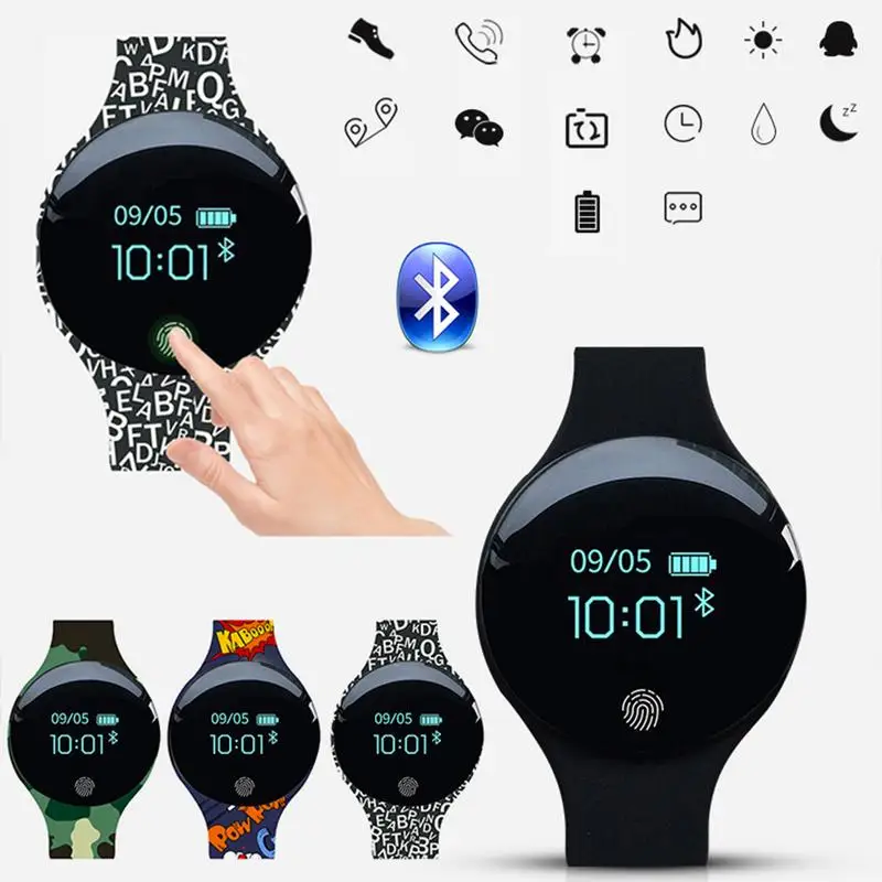 TLW08 Bluetooth Smart Ur Vandtæt Fitness Tracker SMS Skridttæller Sport TIL Android IOS-System, Mobiltelefon Armbånd Band