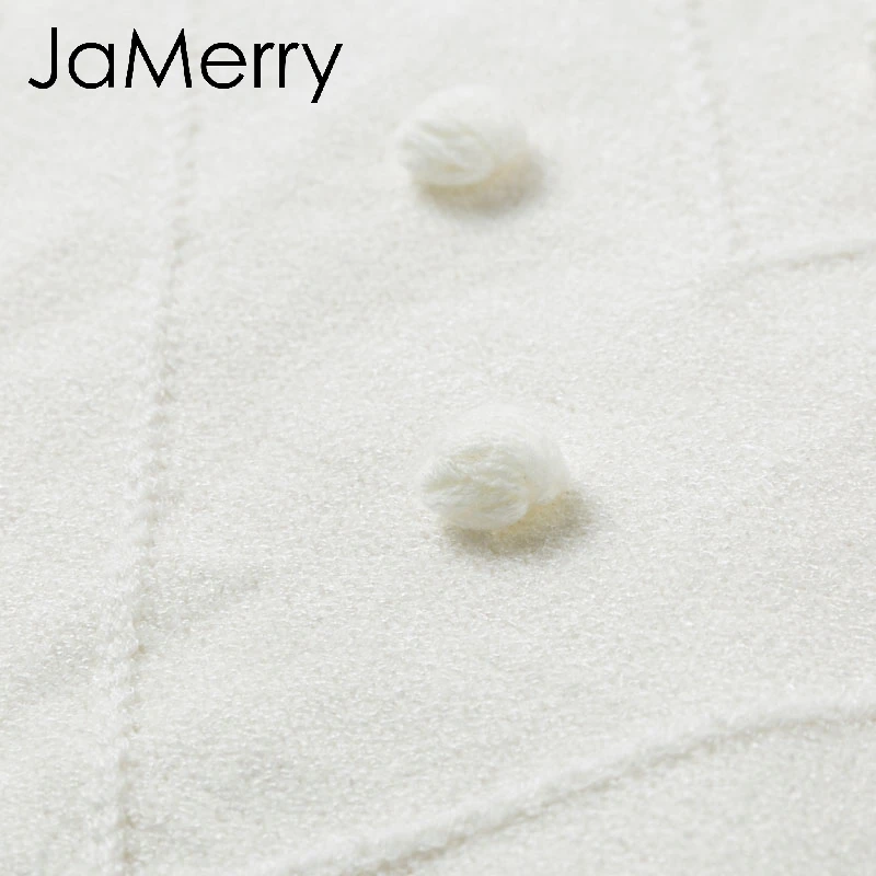 JaMerry Vintage elegant pels pompon kvinder sweater Lanterne ærme strikket sweater kvinder casual Streetwear sød pullover jumper