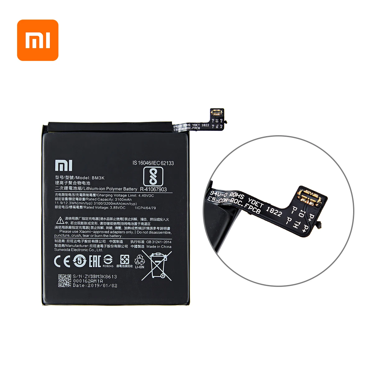 Xiao mi Orginal BM3K 3200mAh batteri Til Xiaomi Mi Mix 3 Mix3 BM3K Høj Kvalitet Telefon Udskiftning af Batterier