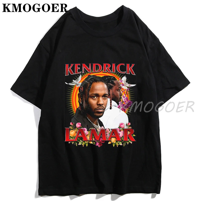 Kendrick Lamar Hiphop Stil T-Shirt Æstetiske Gotiske Rap-musik kortærmet T-Shirt i Bomuld kortærmet O-Hals Top Tee Mode 2020