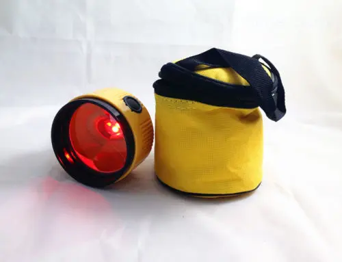 Gule Enkelt Prisme med lampe for Topcon Nikon Sokkia totalstation*glimt lys*