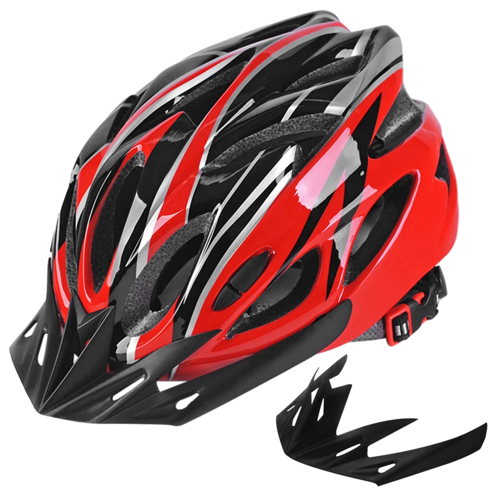 Lixada Letvægts cykelhjelm Visor LED-Lys-I-formen Bike Cykling Hjelm Sport Beskyttende Hjelm, Cykel Hjelme Sikkerhed