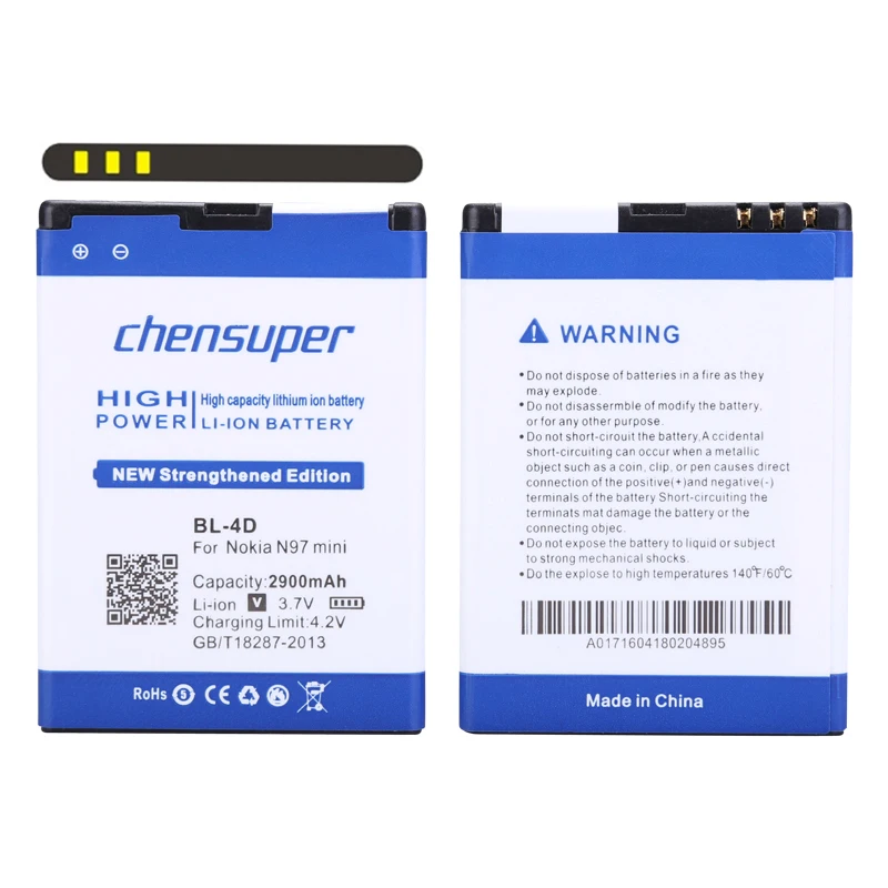 Chensuper 2900mAh BL-4D-Li-ion-Telefon Batteri til Nokia N97 mini,N8,E5-00 E5 E7 T7