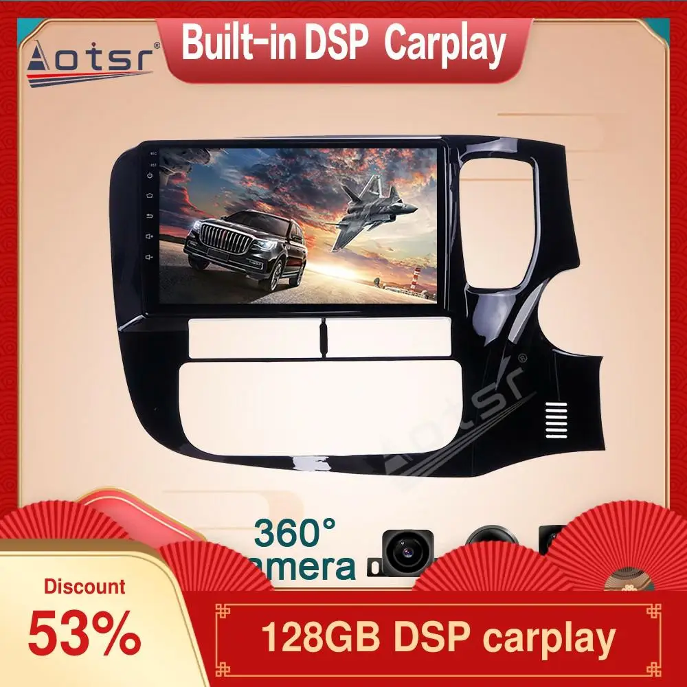 Android-10 bilradioen Spiller 360 Panorama Kameraer Bil DVD-Afspiller GPS-Navigation Til Mitsubishi Outlander RHD-2018 Bil Auto