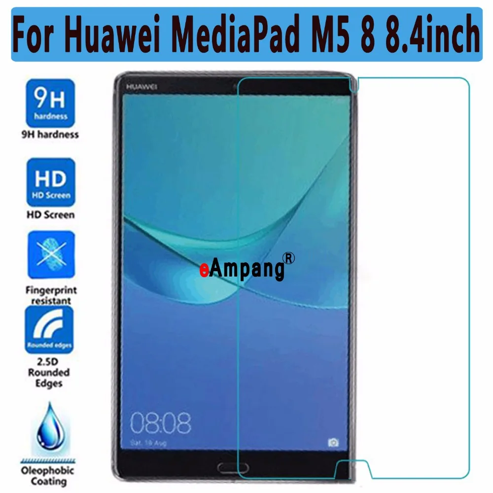 Hærdet Glas til Huawei Mediapad M5 8 8.4 Gennemsigtige Skærm Film Tablet Skærm Protektor til Huawei Mediapad M5 8 8.4