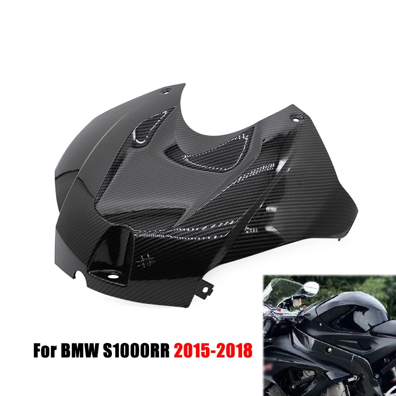 S1000RR Motorcykel Gas Tank Cover Fairing Brændstof Tank Roer Guard Beskyttende Carbon Black Til BMW S 1000 RR 2016 2017 2018