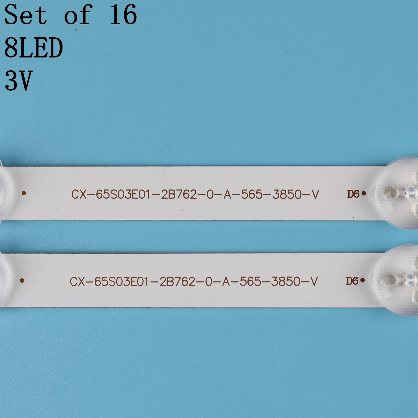 16PCS LED-baggrundsbelysning strip kit bar CX-65S03E01 for Sony 65