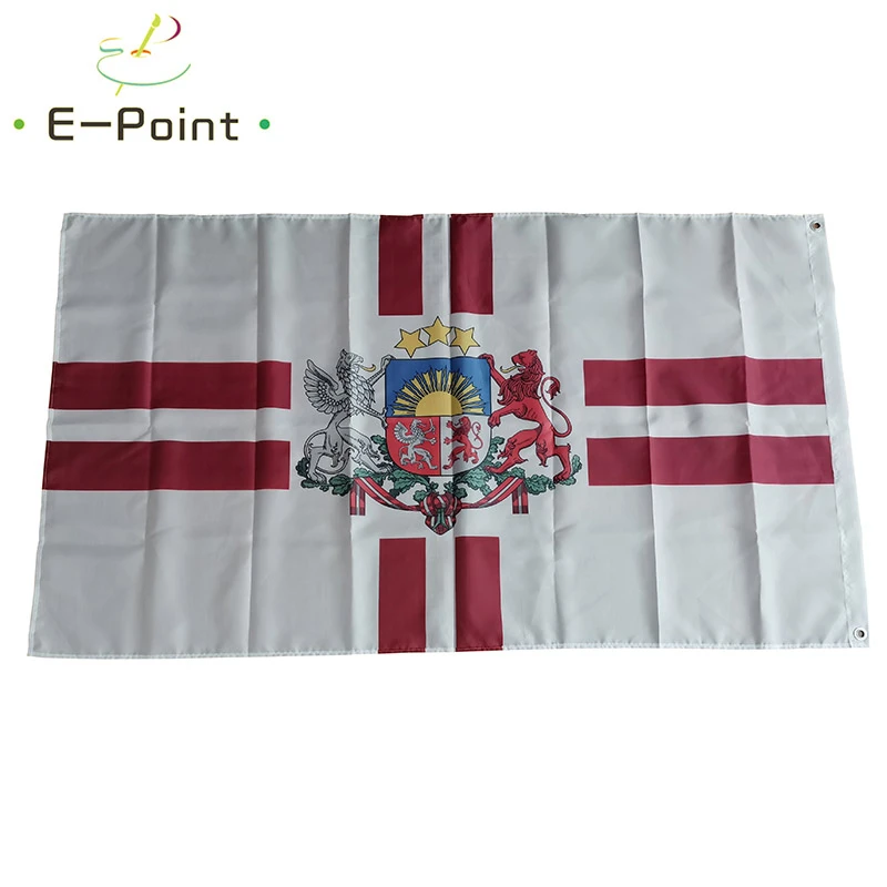 Flag for Letlands Præsident, 2*3 ft (60*90cm) 3 ft*5ft (90*150 cm) Størrelse Julepynt til Hjem Banner