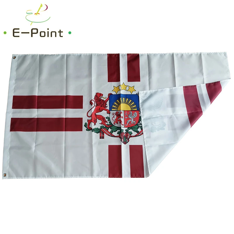Flag for Letlands Præsident, 2*3 ft (60*90cm) 3 ft*5ft (90*150 cm) Størrelse Julepynt til Hjem Banner