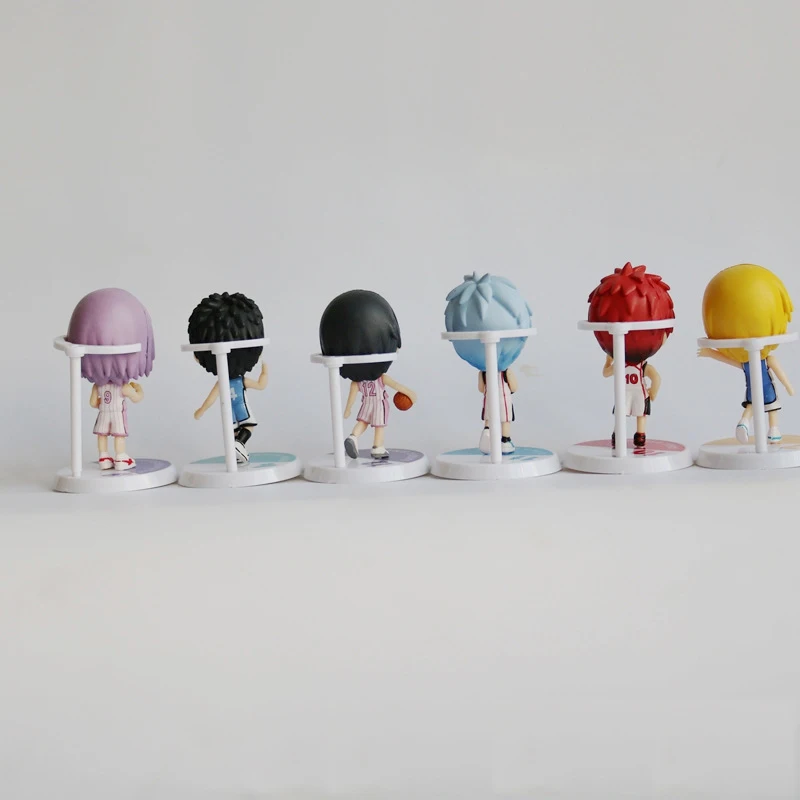 12 Stilarter Animationsfilm Kuroko ' s Basketball Action Figur Vedhæng Nøglering Kuroko Tetsuya Taiga Kagami PVC Mini Model Toy Gaver Komplet Sæt