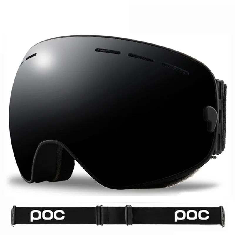 POC Ski Goggles Dobbelt Lag UV400 Anti-fog Stor Maske på Ski Briller Skiløb Sne Snowboard Goggles Mænd Kvinder Vinteren Briller