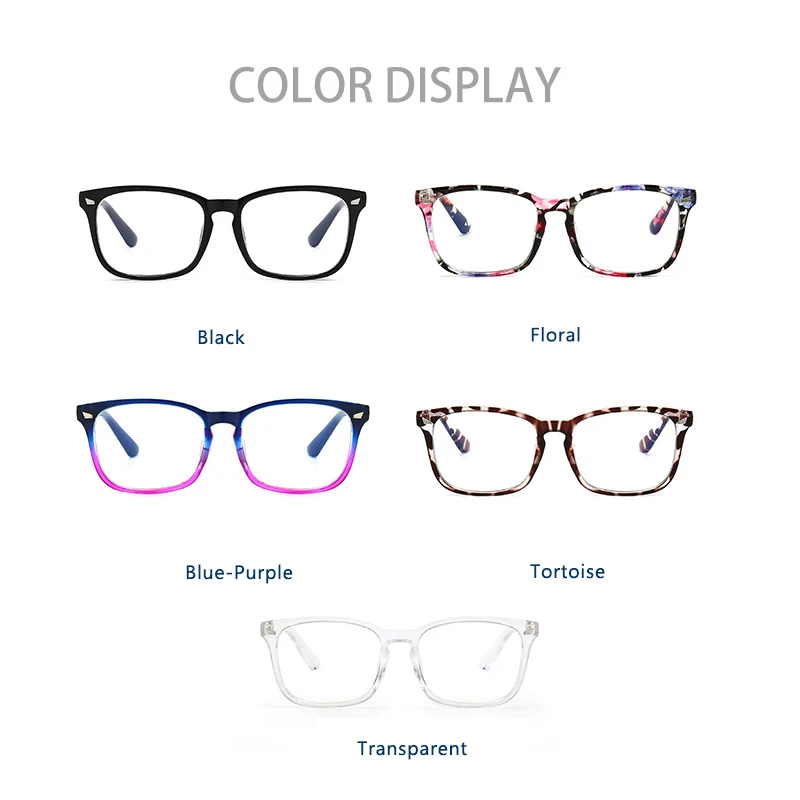 2021 Nye Retro Klassiske Anti-Blå Stråler Computer Beskyttelsesbriller Stråling-resistente brillestel Klar Linse Computer-Briller