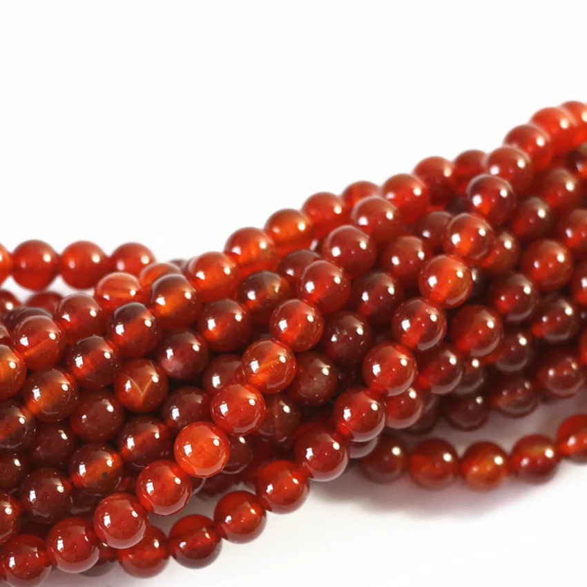 Onyx rød Agat natursten Runde Løse Perler Til Smykker at Gøre Diy Armbånd Halskæde 6mm 8mm 10mm 12mm engrospris 15