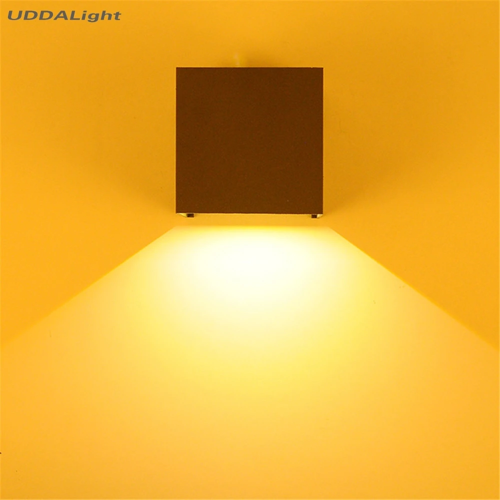 Square led væglampe udendørs 10W SMD LED ip65 have væglampe
