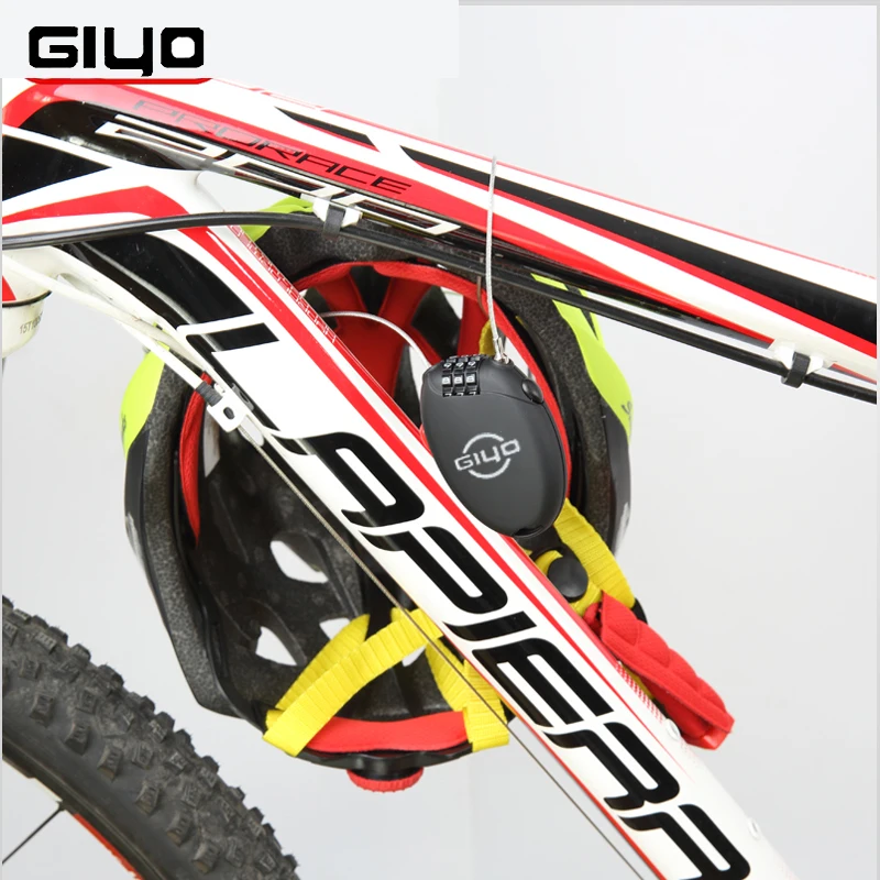 GIYO Multi-Funktion, Mini-Kabel Cykel Lås 3-Cifret Adgangskode Cykel Lås Cykling Helmet Lock Anti Theft-Kode Hængelås Lås Til Cyklen
