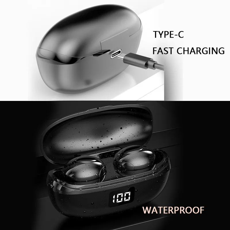 2020 Nyeste Originale TWS Ægte Trådløse Hovedtelefon Bluetooth-5.0 Headset HiFi Sound Sport Hovedtelefoner Bass Høretelefoner PK i9000 Pro i12