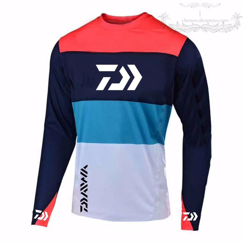 4 Farver 2021 Stil Daiwa Mænd Fiskeri Tøj UV-Beskyttelse svedtransporterende hurtigtørrende, Åndbart Fiskeri Shirts DAIWA