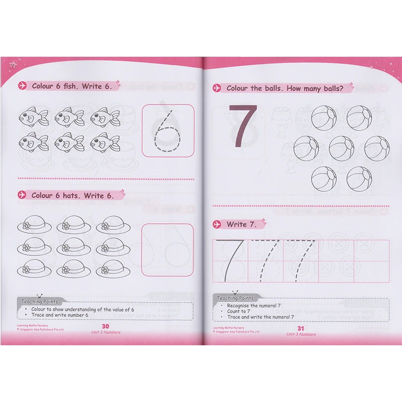 3 Bøger/Set For At Lære Matematik Samling Book N-K2 Børnehave Engelsk Matematiske Problemer Undervisning Bøger