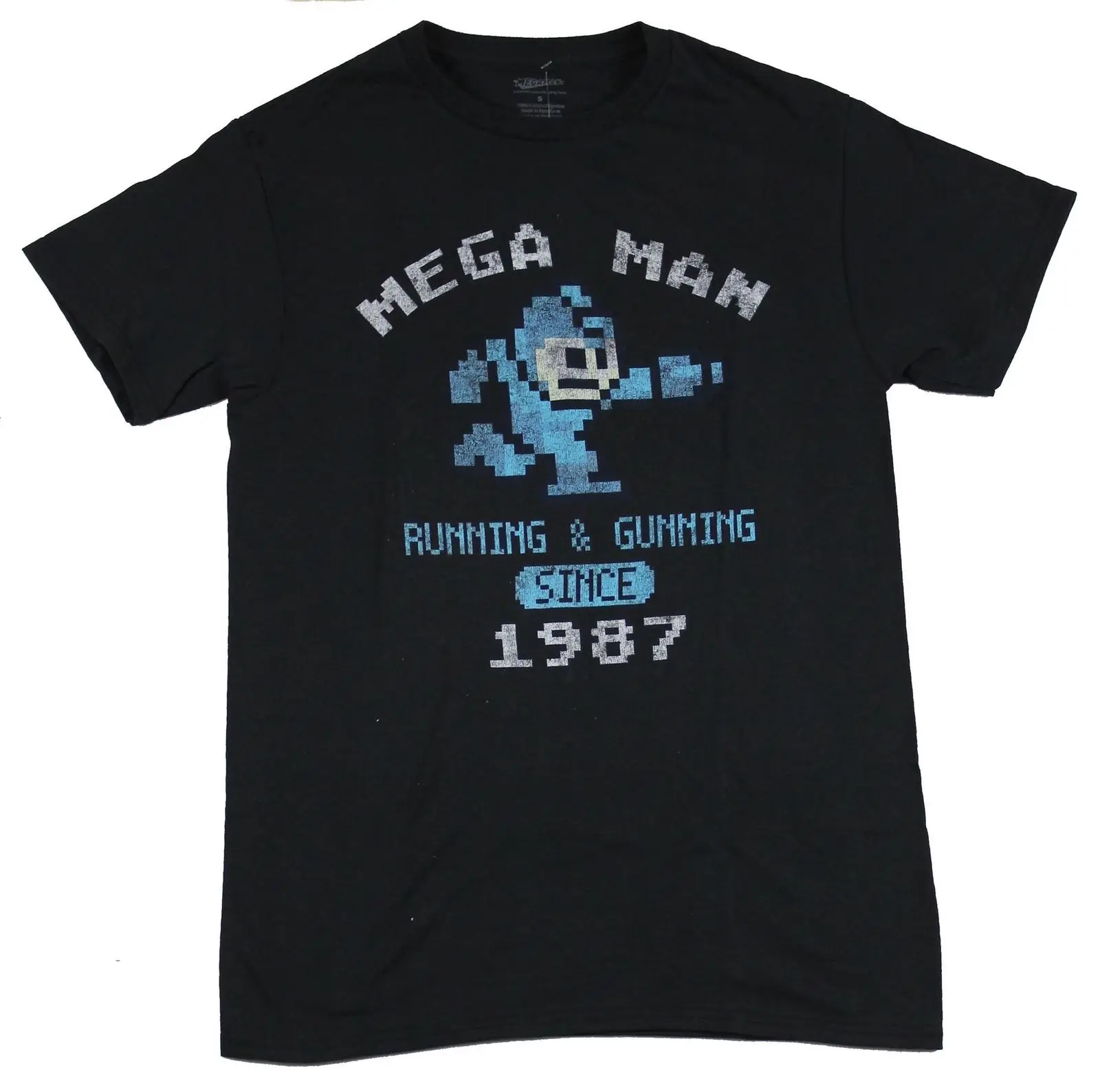 Mega Mand, Herre T-Shirt - Megaman, der Kører og Skyde Siden 1987 Billede Tegneserie t-shirt mænd Unisex Nye Mode tshirt