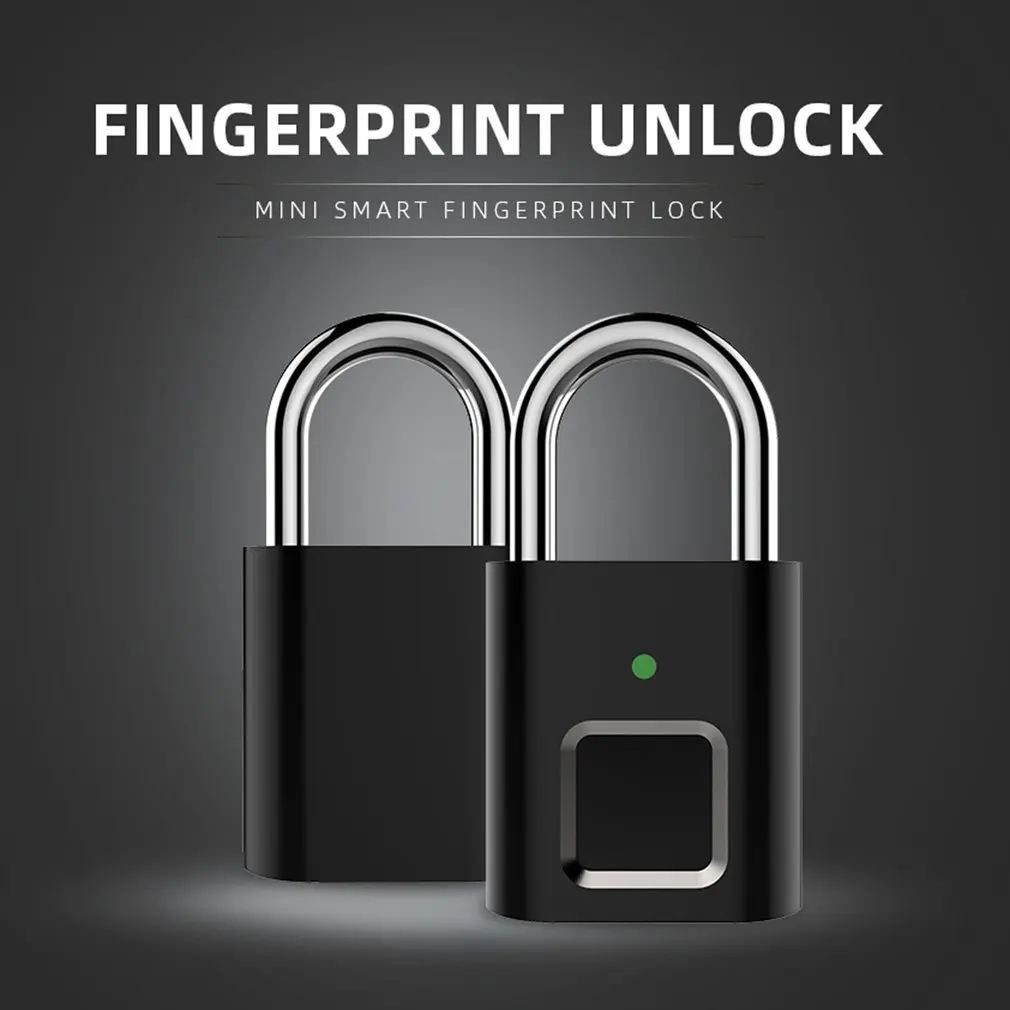 Biometrisk Lås, Halvleder-Låse-Smart Door Lock USB-Genopladelige Hængelås på Døren Elektronisk Lås Intelligente Hjem Nøglefri Låse