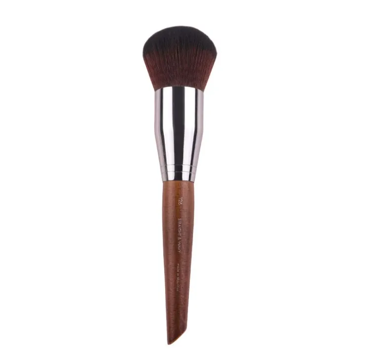 1 stykke #126 Powder Makeup brush Blusher kontur definer Naturlige træ Lange håndtag Professionel Make up pensler