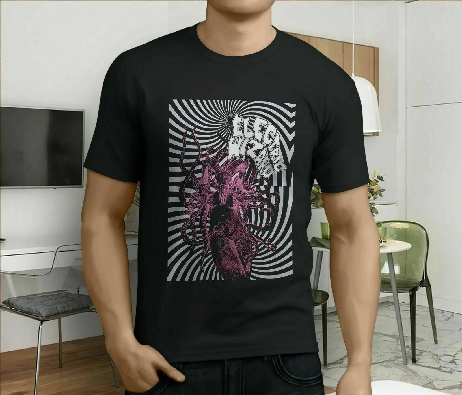 Nye Electric Wizard Satans Sacyrs engelske Doom T-Shirt Størrelse S-2Xl