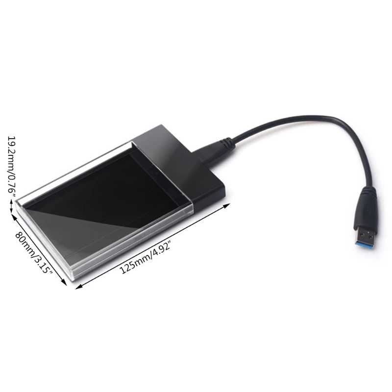2,5 Tommer-USB 3.0 SSD Harddisk Disk Box Høj Hastighed Ekstern HDD Kabinet Sag