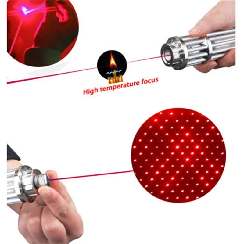 B017 Rød Grøn laser pointer på Jagt Høj Effekt 10000 m 532nm Kontinuerlig Linje 500 to1000 meter Brændende Rød Laser pen