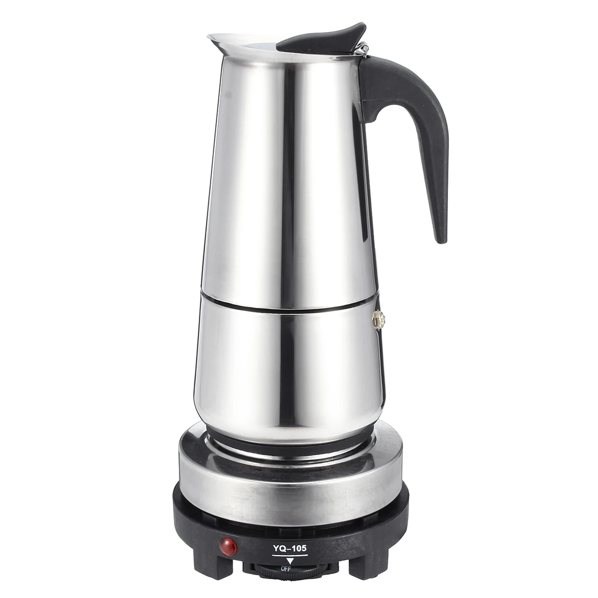 4/9 Kopper Kaffe Pot Rustfrit Stål Mokka Espresso Latte Med El-komfur Filter Moka-Og Kaffefaciliteter Puljen til Køkken