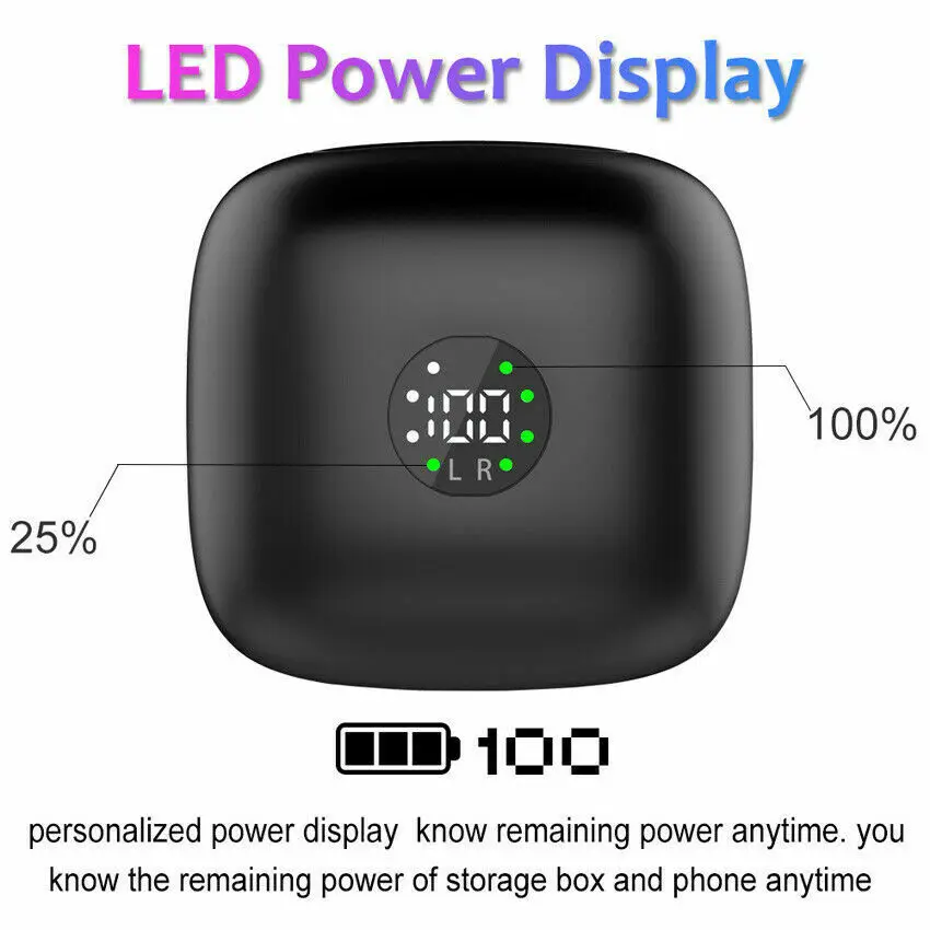 B11 LED Power Displayet Trådløs Bluetooth-Hovedtelefon V5.0 Hovedtelefoner TWS Stereo Øretelefoner Håndfri Sport Headset Til iOS&Android