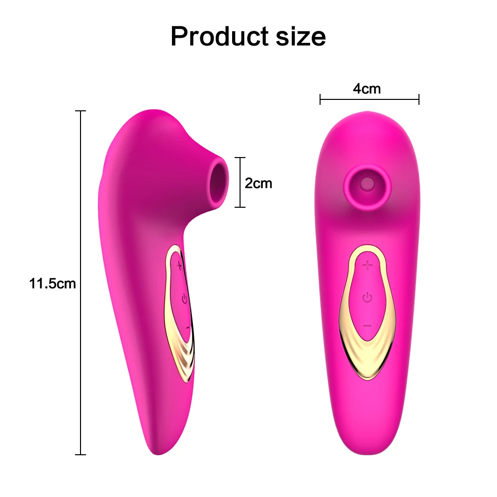 Kraftfuld Brystvorte Suger Blowjobs Clit Sucker Vibrator Tungen Vibrerende Klitoris Stimulator Erotisk Sexlegetøj Til Kvinder Masturbator
