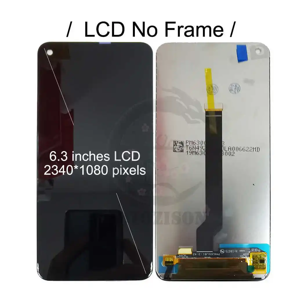 AMOLED A606 Skærm LCD Med Ramme Til SAMSUNG Galaxy A60 2019 LCD-SM-A606F/DS A606Y LCD-Skærm, Touch Sensor Digitizer Assembly