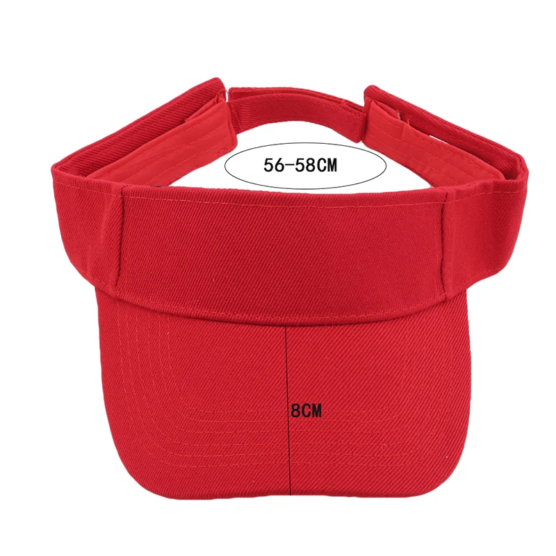 Tennis Caps Sun Sport Visir Hat Til Mænd, Kvinder Kører Beach Baseball Caps 6 Solid Farve Engros Golf Hatte
