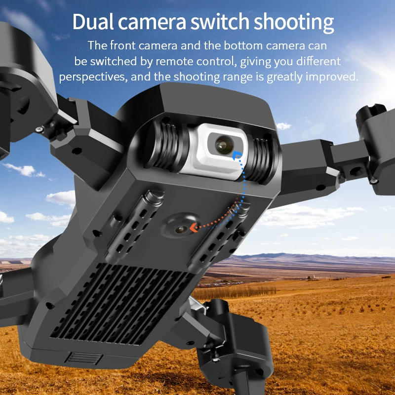 SHAREFUNBAY Drone 4k HD-Vidvinkel Kamera, 1080P WiFi fpv Drone Dual Camera Quadcopter Højde Holde Drone Kamera