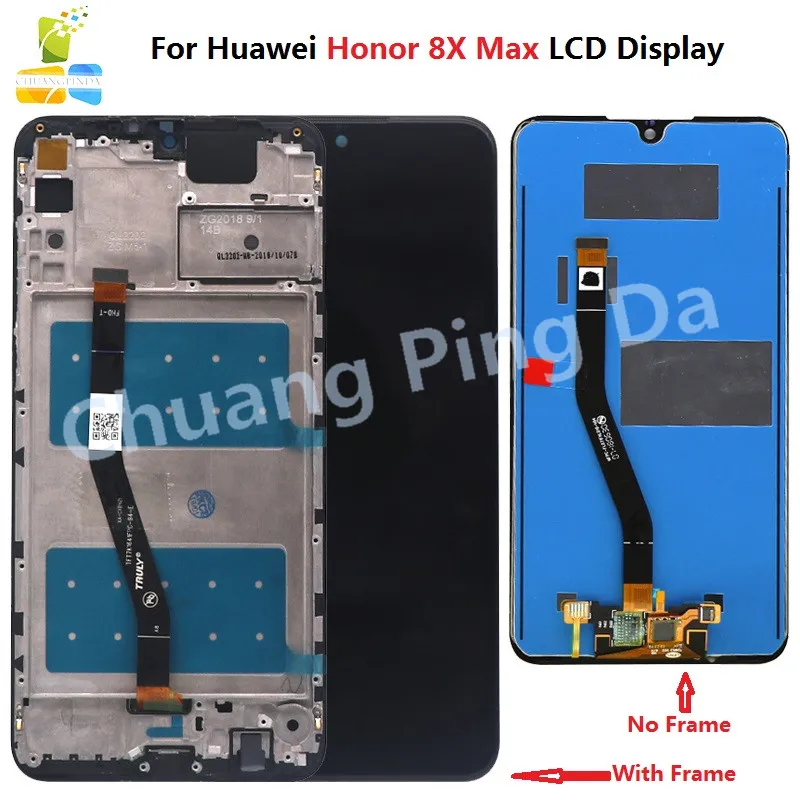 Huawei Honor 8X LCD-Skærm Touch screen Digitizer JSN L21 L22 Til HUAWEI Honor 8X MAX LCD-Honor8X 8Xmax Skærmen ER AL00 Replac