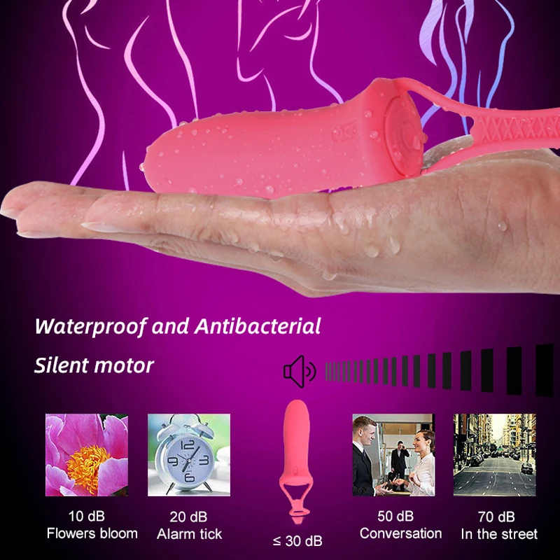 Trådløse Bullet Vibrator Dildo Klitoris Stimulator Voksen Sex Legetøj til Kvinder 10 Vibration, Vandtæt Nippel G spot Håndsex