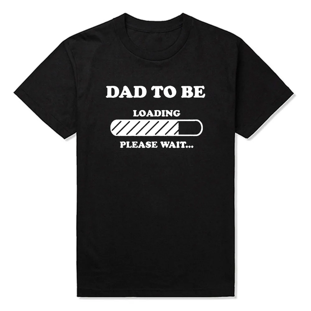 Far til At Være Kommende Far Barsel Baby Meddelelse Far Far Julegave T-SHIRT Korte Ærmer Bomuld T-Shirt