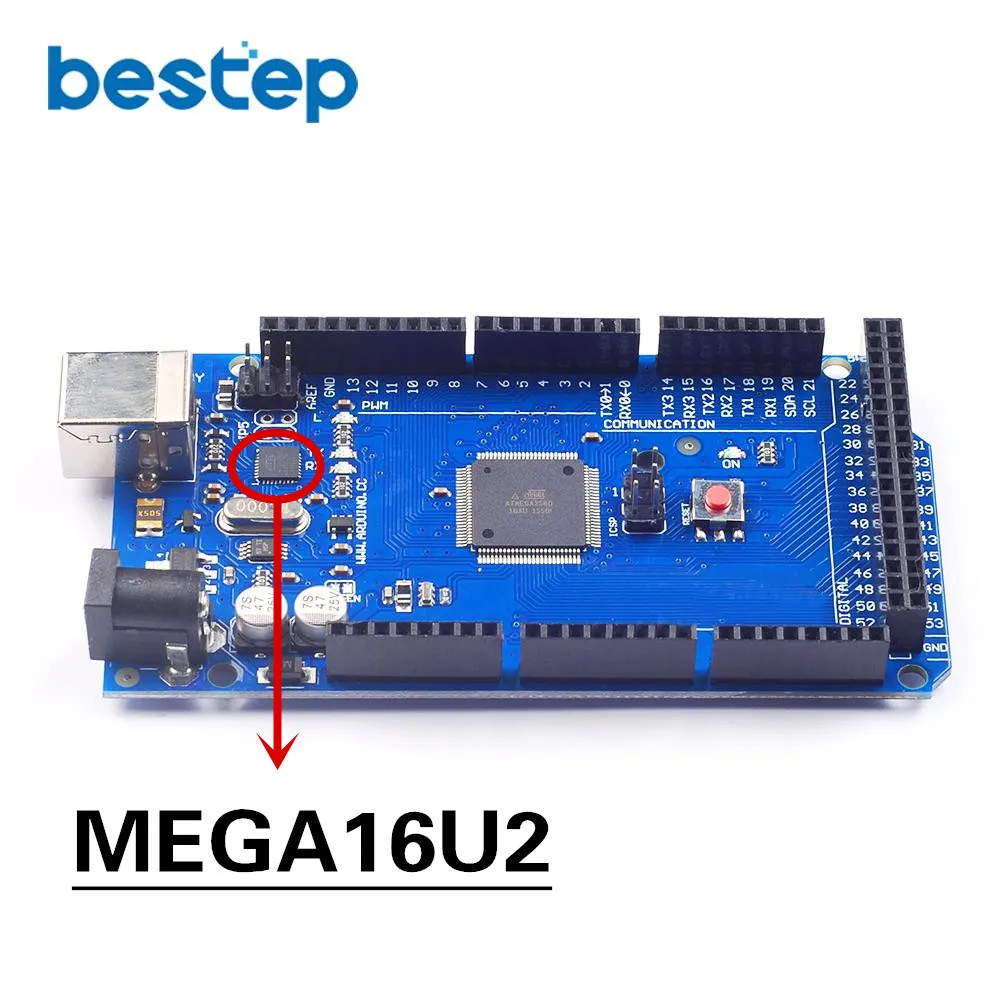 MEGA2560 MEGA 2560 R3 ATmega2560-16AU CH340G AVR-enhedens USB-bord Development board MEGA2560 til arduino